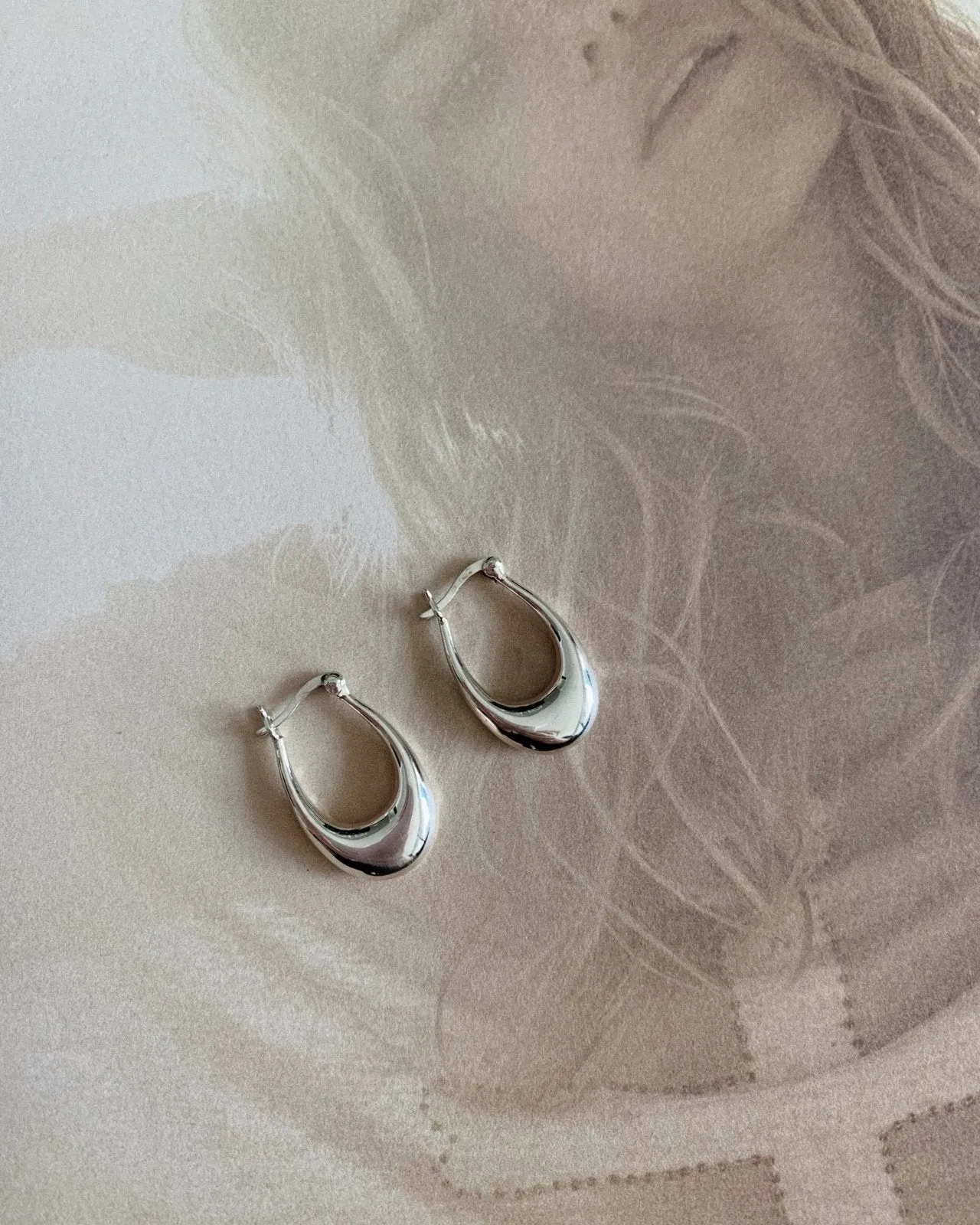 Saski Hoop Earrings  - Sterling Silver