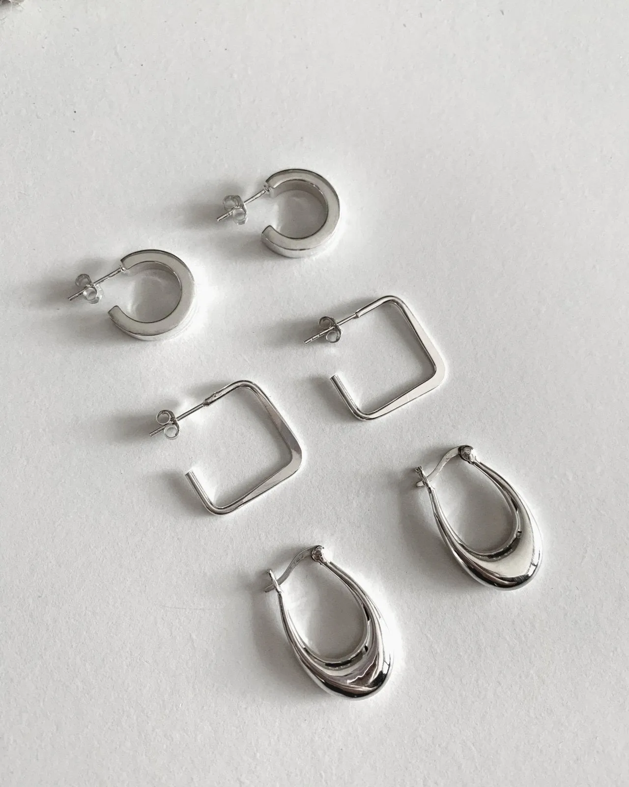 Saski Hoop Earrings  - Sterling Silver