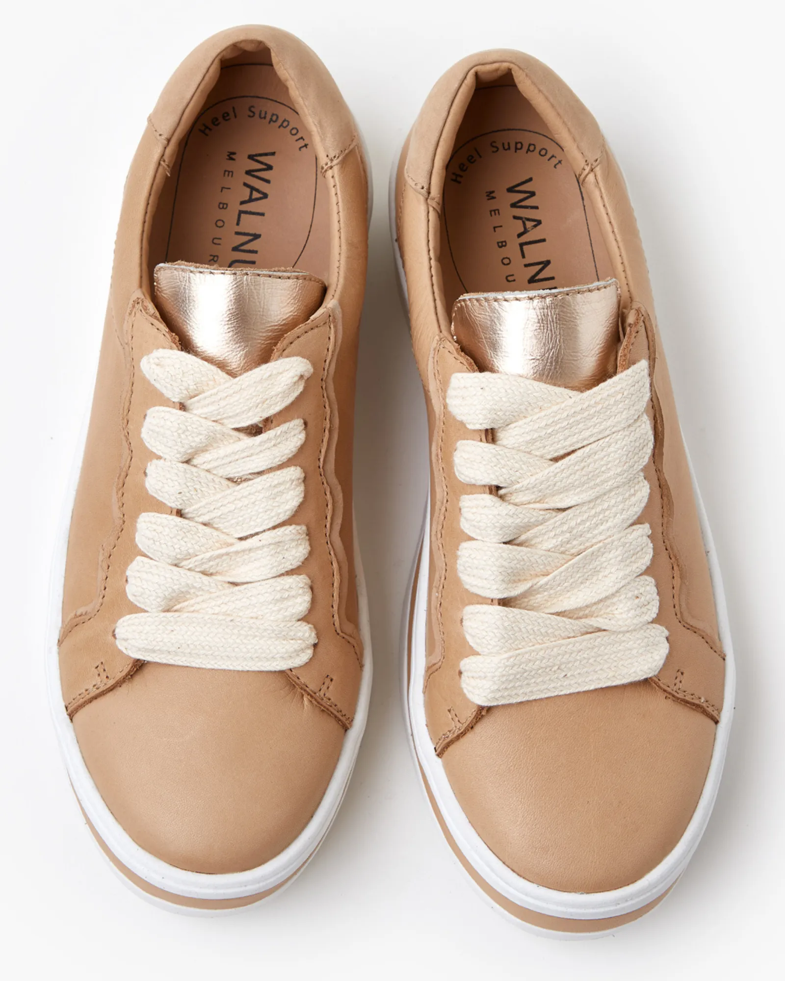 Sass Leather Sneaker - Beige