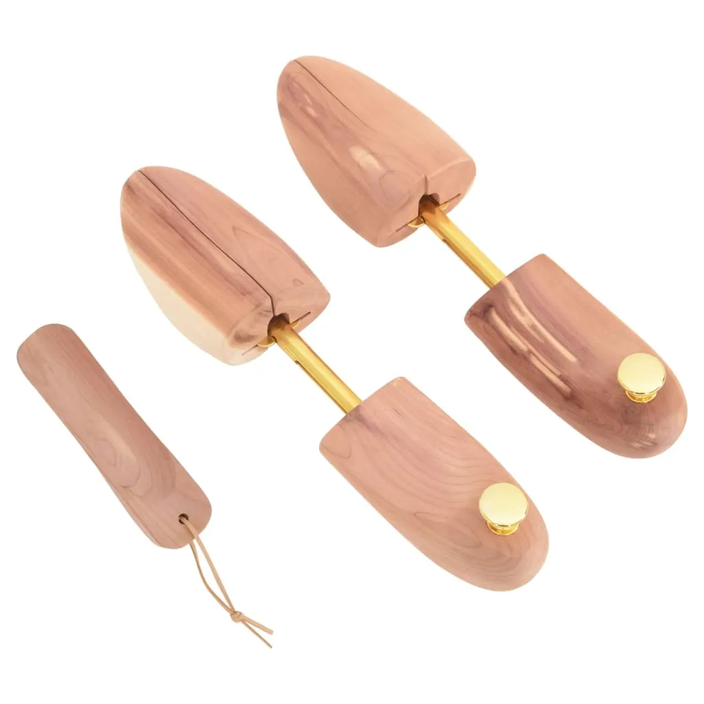 Shoe Stretcher with Shoe Horn EU 42-43.5 Solid Wood Cedar