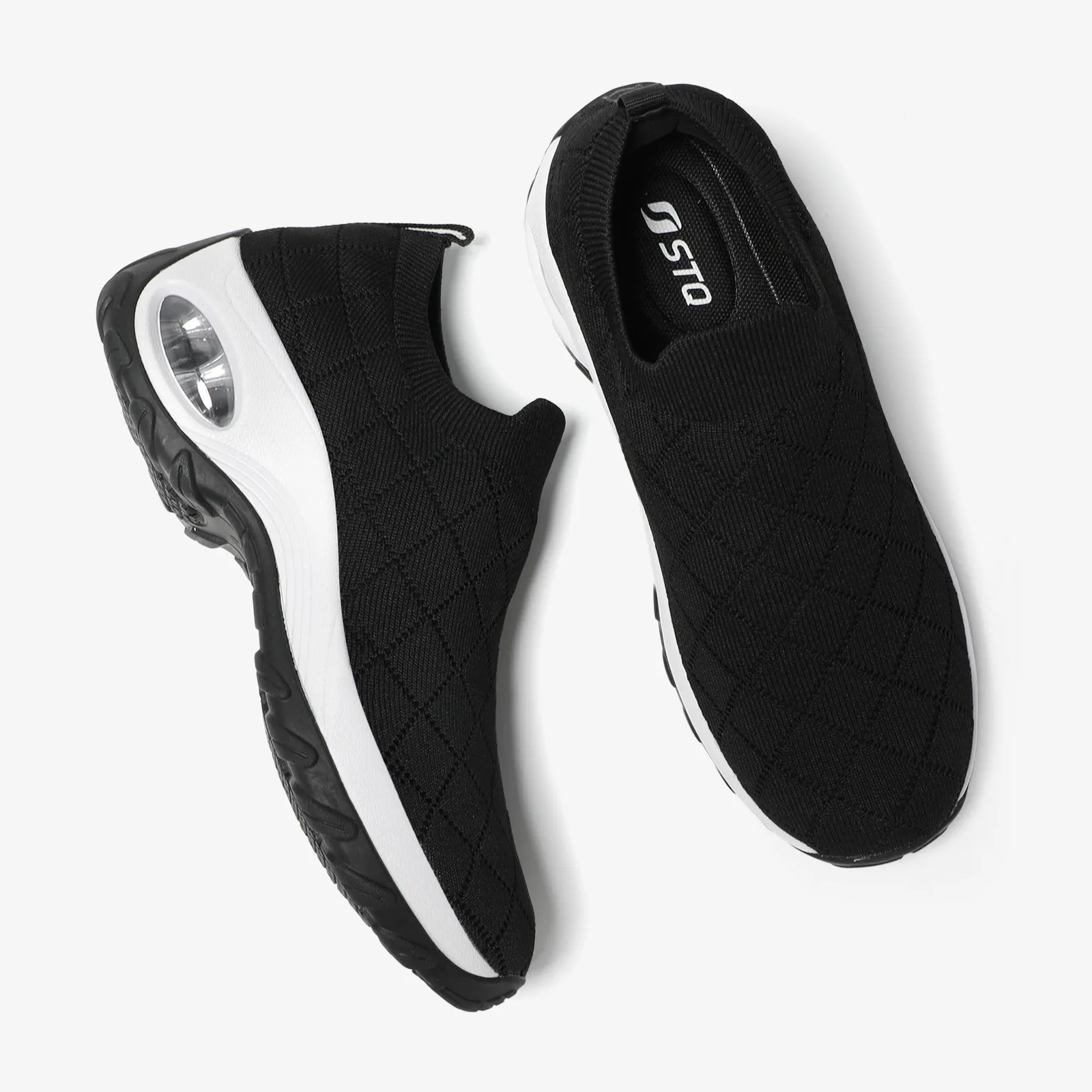 STQ Womens Slip on Sock Sneakers