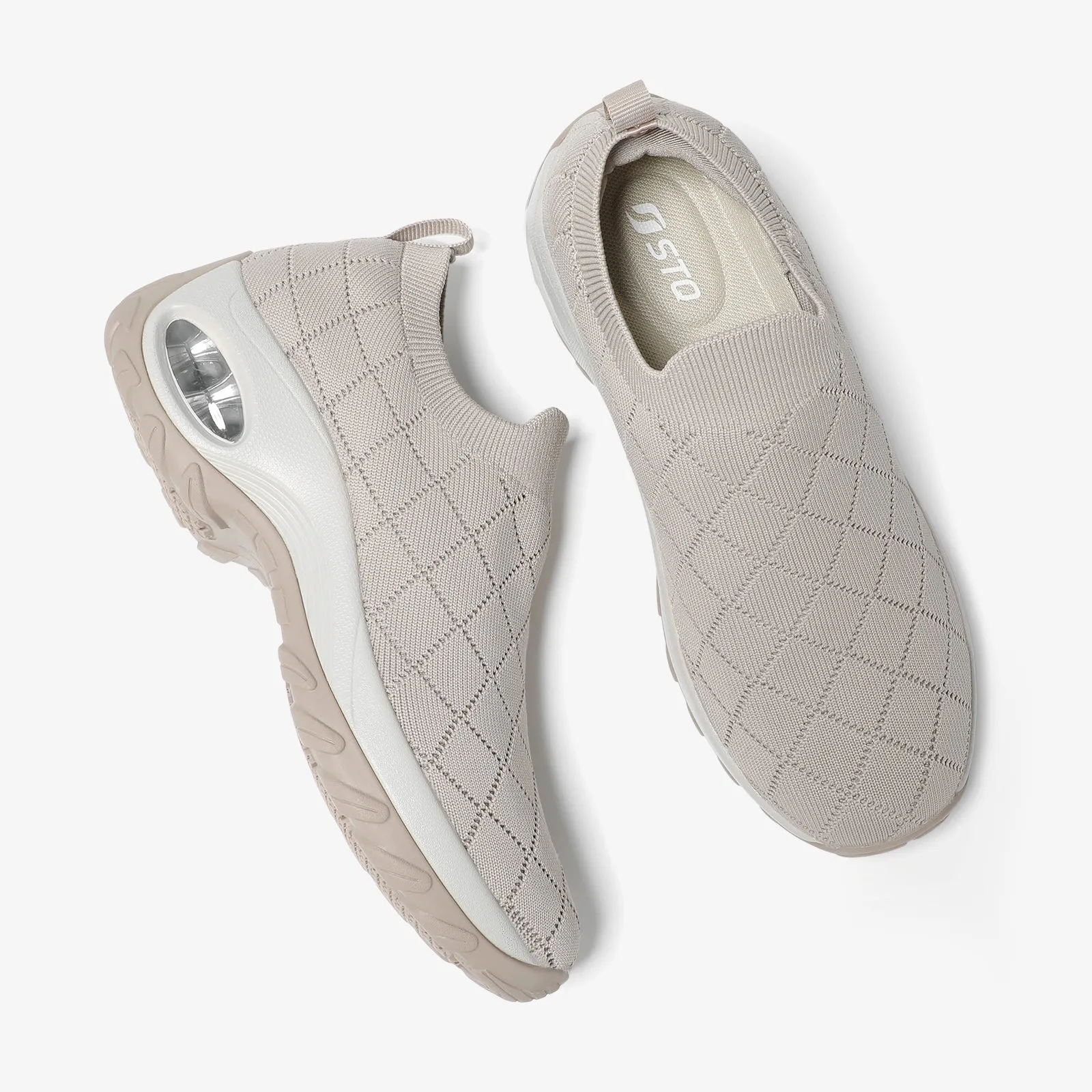 STQ Womens Slip on Sock Sneakers