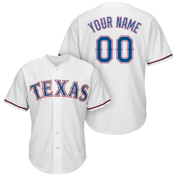 Texas Rangers Customizable Pro Style Baseball Jersey - 3 Styles Available
