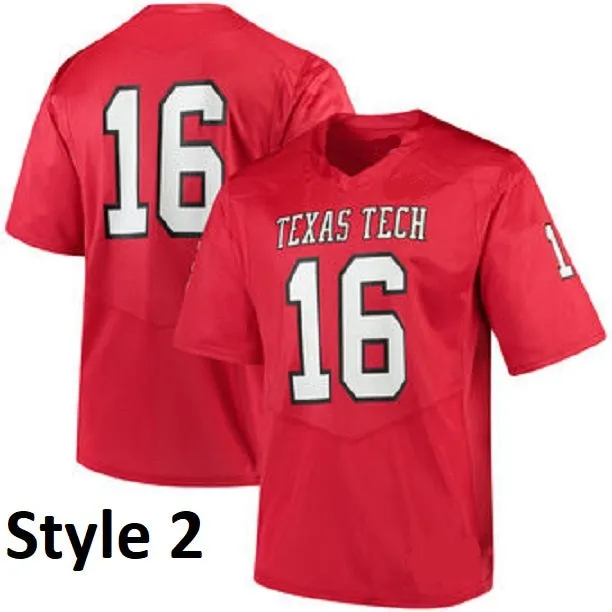 Texas Tech Red Raiders Style Customizable Football Jersey