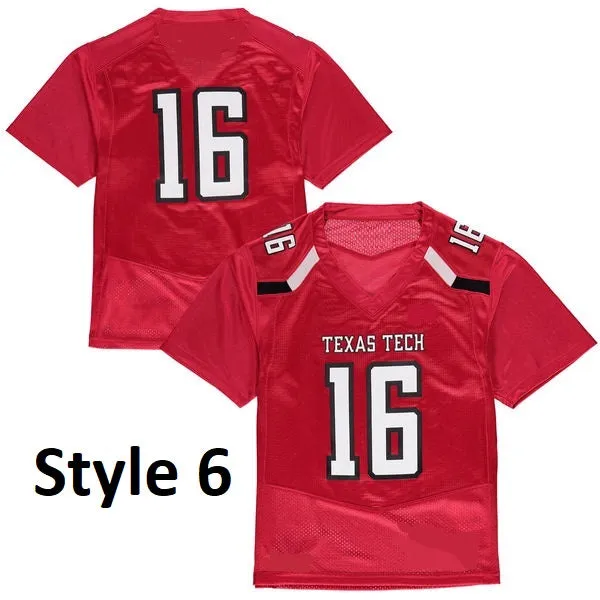 Texas Tech Red Raiders Style Customizable Football Jersey