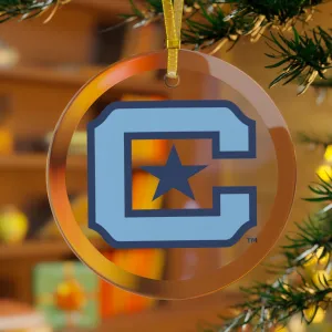 The Citadel, Block C Star logo, Glass Ornament