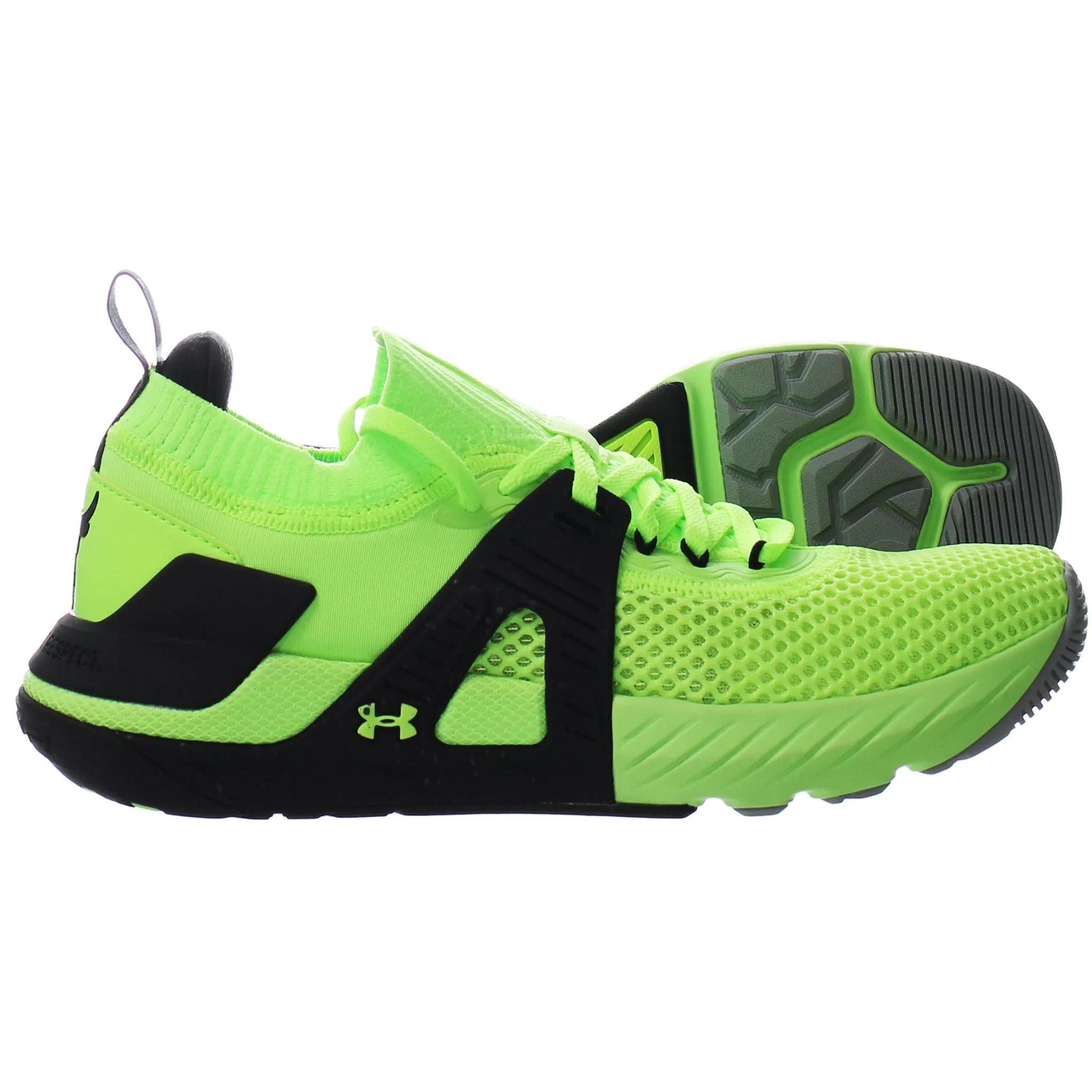 Under Armour Project Rock 4 Womens Green Trainers