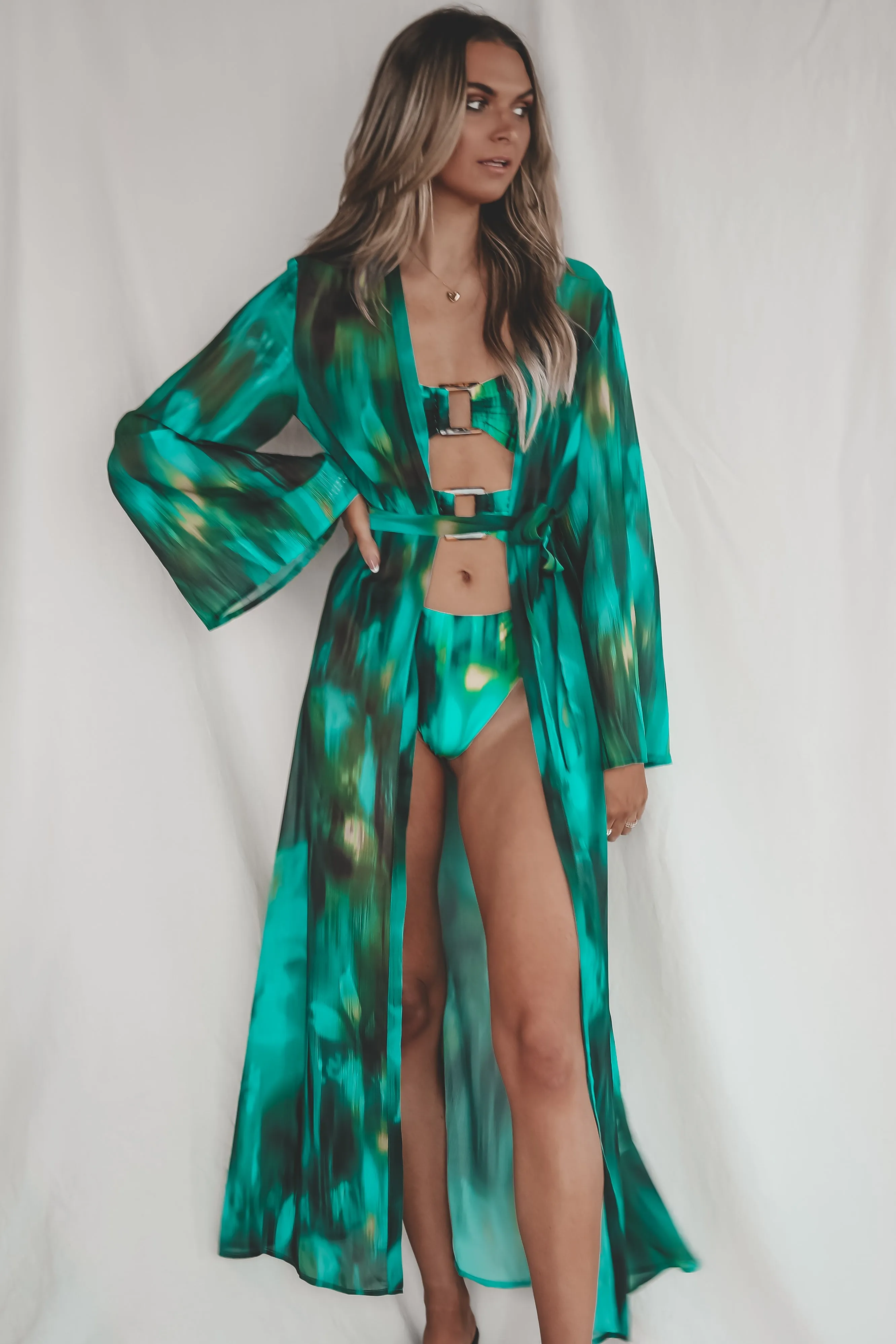 Under The Sea Multi Color Sheer Cover Up