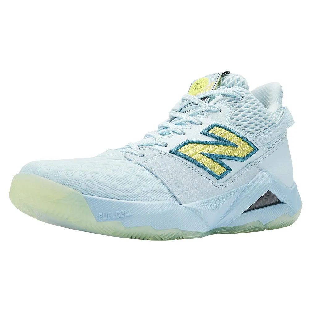 Women`s Coco CG2 D Width Tennis Shoes Quarry Blue and Firefly