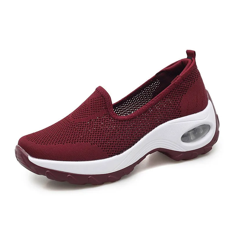 Women's Fashion Flying Woven Cosy Walking Shoes