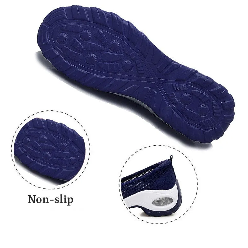 Women's Fashion Flying Woven Cosy Walking Shoes