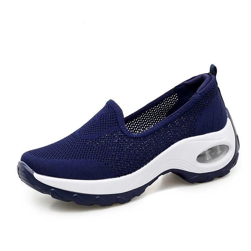 Women's Fashion Flying Woven Cosy Walking Shoes