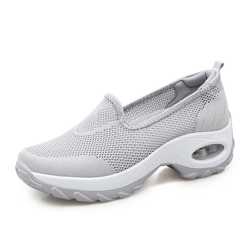 Women's Fashion Flying Woven Cosy Walking Shoes