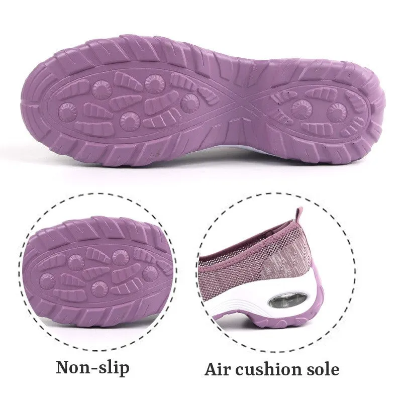 Women's Fashion Flying Woven Cosy Walking Shoes