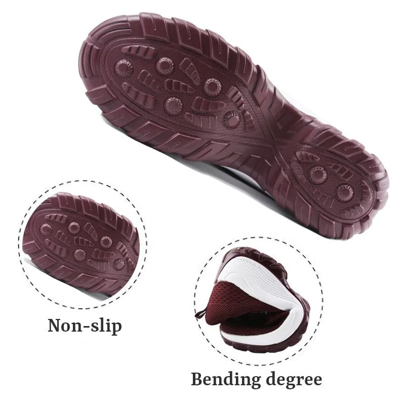 Women's Fashion Flying Woven Cosy Walking Shoes
