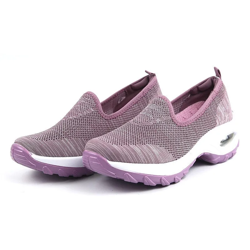 Women's Fashion Flying Woven Cosy Walking Shoes