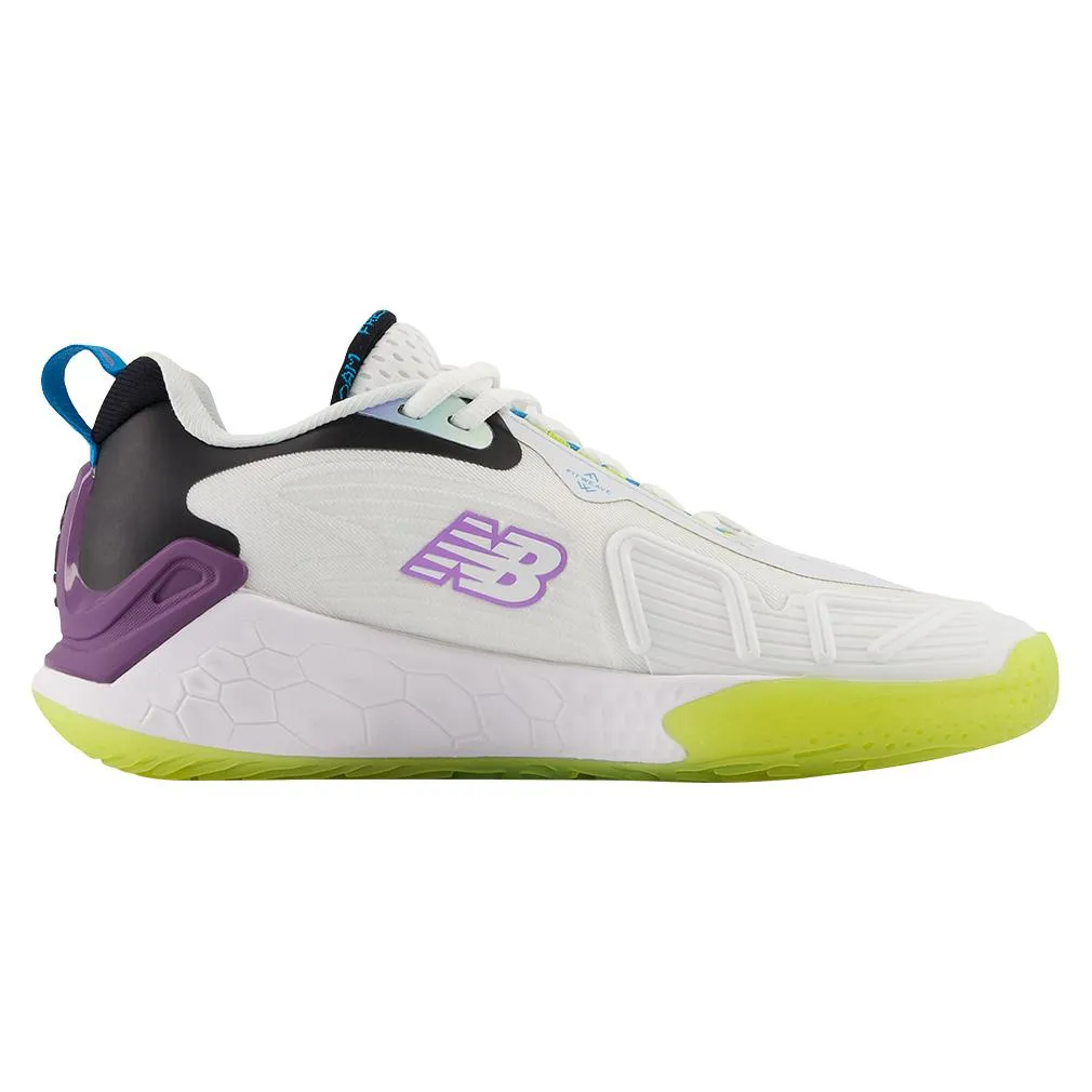 Women's Fresh Foam X CT-Rally B Width Tennis Shoes White and Purple Fade