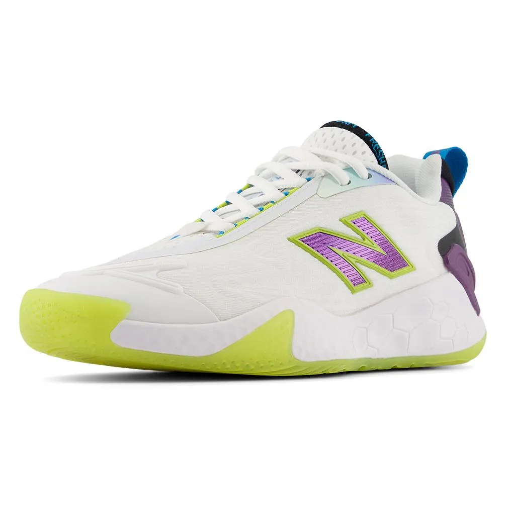 Women's Fresh Foam X CT-Rally B Width Tennis Shoes White and Purple Fade