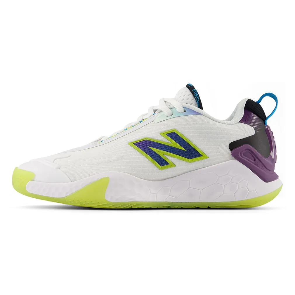 Women's Fresh Foam X CT-Rally B Width Tennis Shoes White and Purple Fade