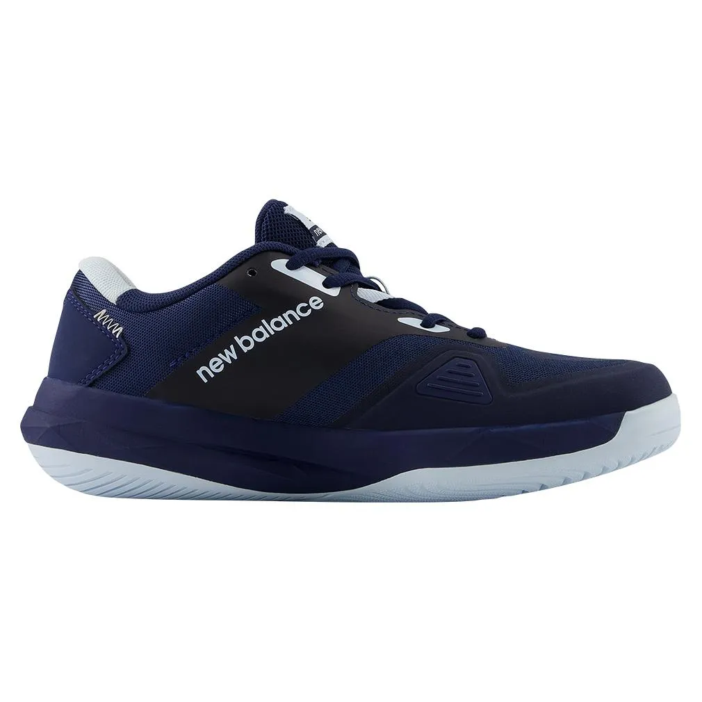 Women's FuelCell 796v4 B Width Tennis Shoes Navy and Quarry Blue