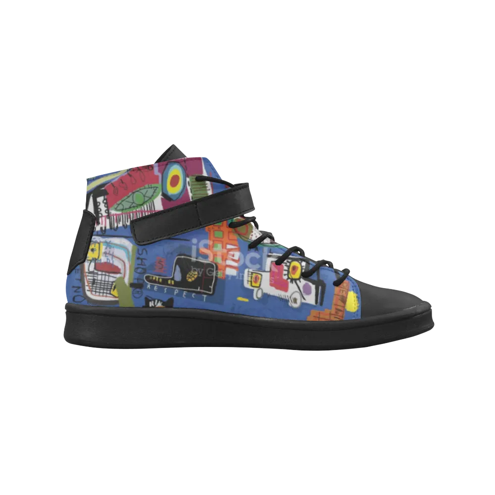 Women's Print design Lyra Round Toe Leather Women's sports Shoes