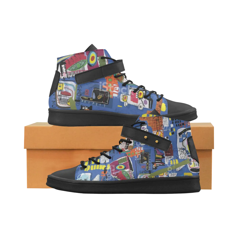 Women's Print design Lyra Round Toe Leather Women's sports Shoes