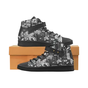 Women's print Lyra Round Toe Women's Fashion Leather sports Shoes