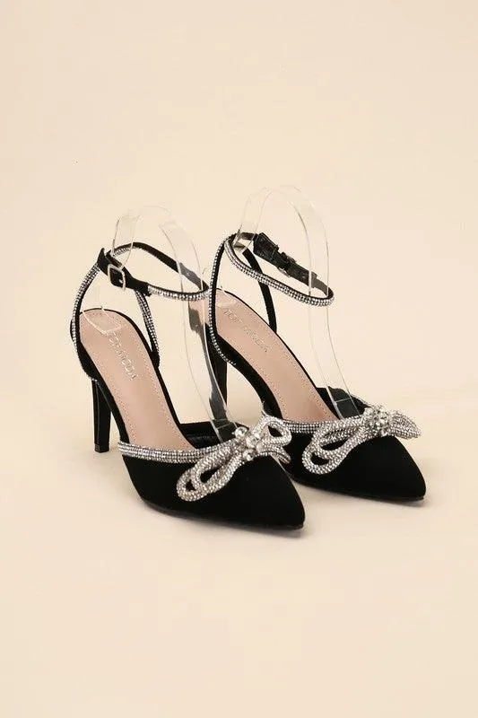 Womens Shoes Style No. Freya-5 Double Bow Heels