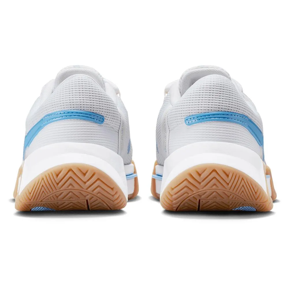 Women's Zoom GP Challenge 1 Tennis Shoes White and Light Blue
